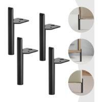 OEM 4 Patas Negras Para Muebles De 18 Cm, Patas Met&aacute;licas Para Armarios, Patas De Acero - Crezuo