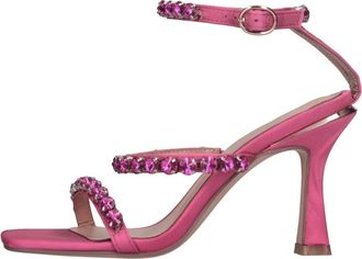 Alma En Pena V23242 Satijnen Sandaal - Dames - Sandalen met hakken - Roze - 37 EU - Satijn - Schoenen