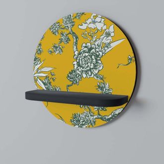 OEM Estante Redondo Yellow Chinoiserie Negro
