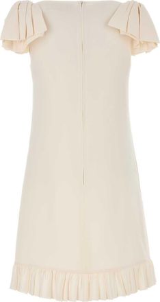 Valentino Garavani Womens Ivory Wool Blend Dress Avorio Abiti