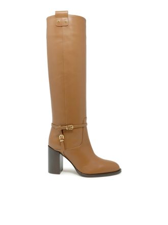 Lella Baldi Camel Leather Boots