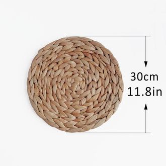 OEM Juego De 4 Manteles Individuales Tejidos Con Jacinto De Agua Natural, Manteles Individuales Creativos