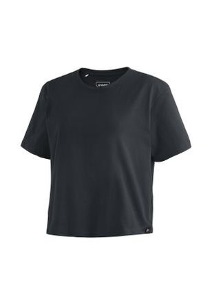 Maier Sports T-Shirt MAIER SPORTS MS FAV Tee Cropped W, Damen, Gr. XL, schwarz, 100% Baumwolle, Rundhals, Shirts T-Shirt, Damen Crop Shirt