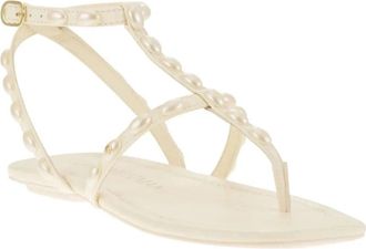 Stuart Weitzman Pearlita SH529-PY1 Sandals Womens Ivory Ankle Strap RHS8324