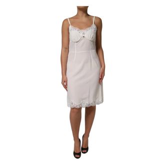 Dolce & Gabbana Short Dresses, female, White, Size: M Slip Dress