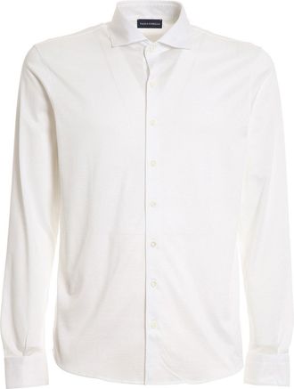 Paolo Fiorillo White Cotton Classic Dress Shirt