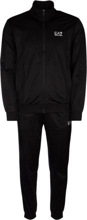 Emporio Armani logo-print tracksuit - men - Cotton - M - Black