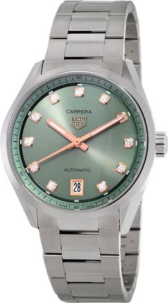 Tag Heuer Carrera Date Automatic Diamond Ladies Watch WBN2317.BA0001