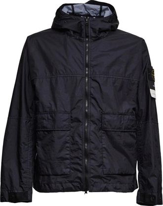 Stone Island Light Jacket - Heren - Zomerjassen - Blauw - S - Nylon - Jassen