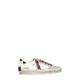 Crime London Schoenen, Dames, Wit, 38 EU, Leer, SK8 Deluxe Sneaker