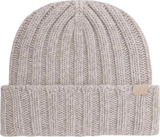 Paul & Shark Beanie - Heren - Hoeden - Bruin - ONE Size - Wol - Accessoires