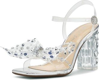 Blue by Betsey Johnson Pratt Womens Sandals Silver : 6.5 M, Synthetic