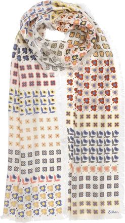 Echo Clover Silk Oblong in Pebble at Nordstrom