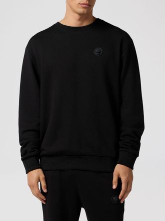 Plein Sport Felpa a girocollo in cotone con logo