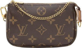 Louis Vuitton Brown Monogram Canvas Mini Pochette Accessoires (Authentic Pre- Loved)
