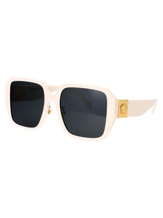 Versace 0VE4472D Ivory Acetate Square-Frame Sunglasses - White