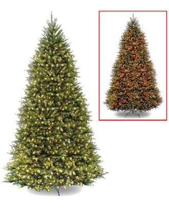 National Tree Company 12ft Dunhill Fir Tree with 1200 Dual Color LED Lights & PowerConnect