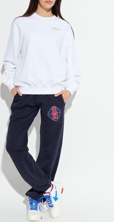 Off-white Sweatshirt With Logo, Womens, White