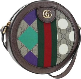 Gucci Pre-owned Vintage Schoudertas - Dames - Vintage Schoudertas - Veelkleurig - ONE Size - Leer - Vintage