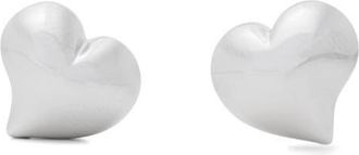 Kate Spade New York puffy heart stud earrings in Silver at Nordstrom