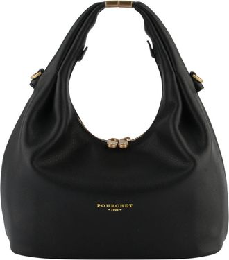 Pourchet Arche Handtas - Dames - Handtassen - Zwart - ONE Size - Leer - Tassen