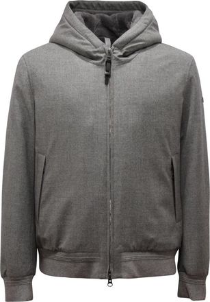Duno Shearling Inside Jacket Draco Levico - Heren - Vesten met rits - Grijs - S - Hoodies & sweatvesten