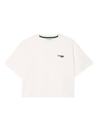 Lacoste logo-patch T-shirt - White