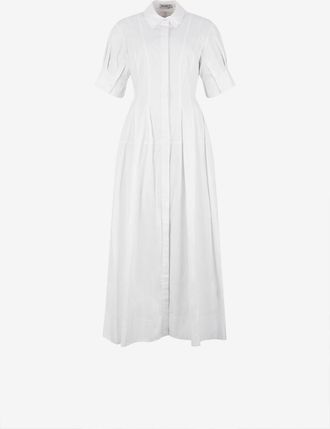 SIMKHAI Langes tailliertes Hemdkleid aus Popeline Mollie