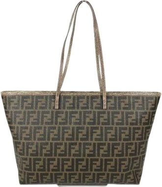 Fendi Pre-owned Tote Bags, female, Brown, Size: ONE SIZE Pre-owned Zucca Tote Bag
