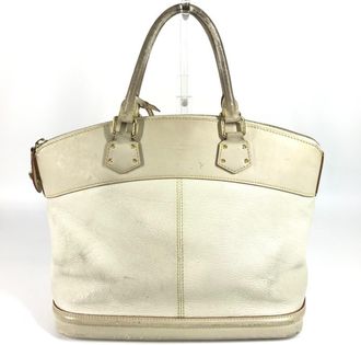 Louis Vuitton Blanc White Suhali Leather Handbag Shoulder Bag Tote Bag (Pre-Owned)