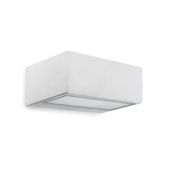 Leds - C4 Leds-c4 - Nemesis Aluminium - 1 L&aacute;mpara De Pared Exterior Blanca Ip54, E27