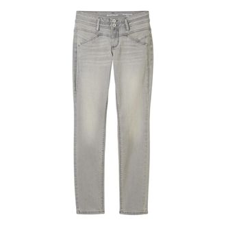 Tom Tailor Dames, Jeans, Grijs, Maat: W26 L30 Leer