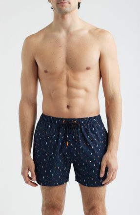 Save The Duck Ademir Swim Trunks in Palms & Surfboards at Nordstrom, Size Xx-Large