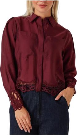 Copenhagen Muse Dames, Blouses & Shirts, Rood, Maat: XL Wol