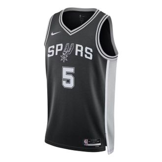Nike Dri-FIT NBA Stephon Castle San Antonio Spurs Icon Edition Swingman Jersey Black DN2022-017