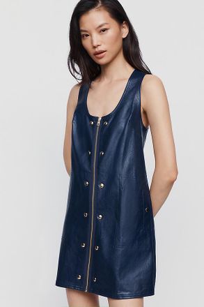 Pilcro Faux Leather Studded Mini Dress