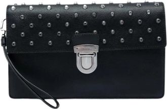 Prada Pre-owned Vintage Clutch - Dames - Vintage Clutch - Zwart - ONE Size - Leer - Vintage