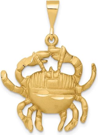 Diamond2Deal 10k Yellow Gold Cancer Zodiac Charm