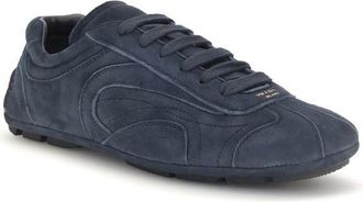 Prada Mens Blue Calf Leather Bos Taurus Athletic Sneakers