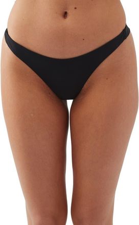 O'Neill Hermosa Saltwater Solids Bikini Bottoms in Black at Nordstrom, Size Xx-Large