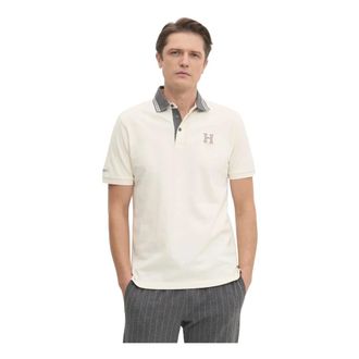 Hackett Heren, Tops, Wit, Maat: M Katoen