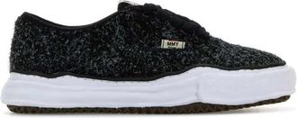 Miharayasuhiro Zwarte stoffen sneaker - Heren - Sneakers - Zwart - 45 EU - Schoenen