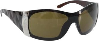 Chanel Pre-owned Vintage Zonnebril - Dames - Vintage Accessoires - Bruin - ONE Size - Vintage