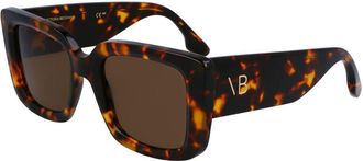 Victoria Beckham Brown Acetate Womens Sunglasses