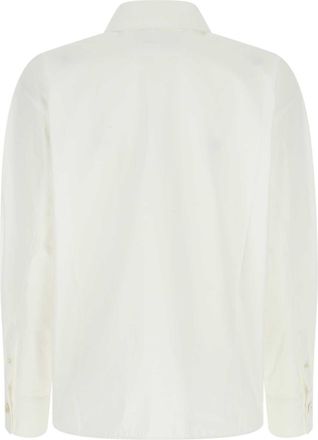 Jil Sander Womens White Poplin Oversize Shirt - Ivory Cotton - Size EU 34 (Womens)