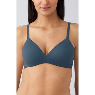 Wacoal How Perfect Wire Free T-Shirt Bra in Dark Slate at Nordstrom, Size 34Ddd