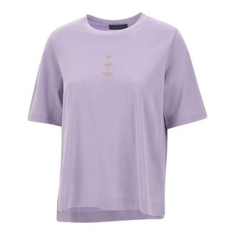 Elena Miro T-Shirts, female, Purple, Size: XL Dragonfly Appliqu&eacute; T-shirt