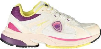 Blauer Polyester Sneaker - Dames - Sneakers - Veelkleurig - 37 EU - Polyester - Schoenen