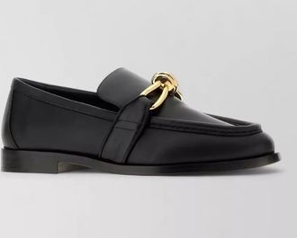 Bottega Veneta leather astaire loafers