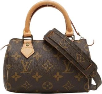Louis Vuitton Pre-owned Canvas Mini Bag - Dames - Vintage Mini Tas - Bruin - ONE Size - Vintage
